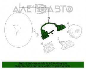 Butonul de control de pe volanul drept al Infiniti QX50 19- este pentru controlul de croazieră.