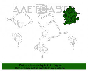 Volanul Infiniti JX35 QX60 13- defect de cipuri