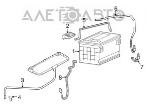 Крепление АКБ Chevrolet Volt 11-15 usa