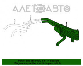 Radiator de ulei pentru cutia de viteze automată Acura MDX 14-15