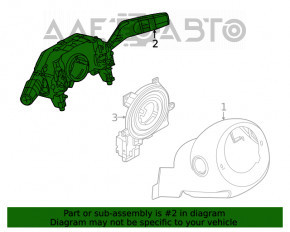 Chitara comutatoarelor de pe volan Nissan Rogue 21-23 fara PTF construita in SUA