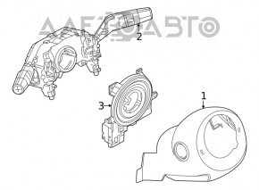 Chitara comutatoarelor de pe volan Nissan Rogue 21-23 fara PTF construita in SUA