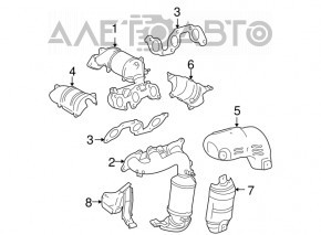 Защита катализатора передняя Lexus RX300 RX330 04-09