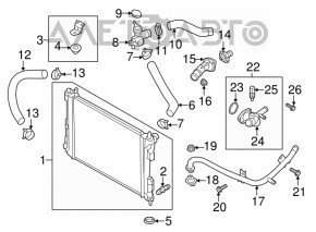 Carcasa termostat Kia Soul 14-19 1.6 noua originala OEM