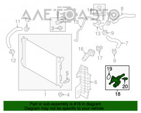 Corpul termostatului Hyundai Elantra UD 11-16