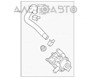 Клапан ЕГР Lexus RX450h 10-15