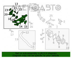 Корпус термостата Hyundai Santa FE 19-20 2.4 в сборе OEM KOR