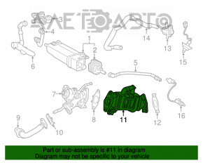 Radiator EGR Toyota Prius 50 16-