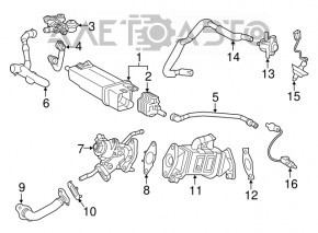 Radiator EGR Toyota Prius 50 16-