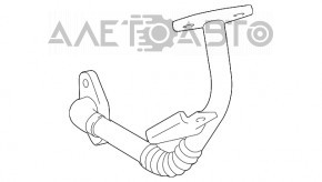 Supap EGR EGR Toyota Highlander 11-13 lung, șurub rupt.