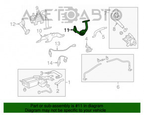 Supapa EGR a valvei de evacuare a gazelor de eșapament pentru Toyota Highlander 11-13, lungime mare.