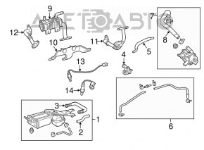 Tubul EGR pentru Lexus RX450h 10-15, lungime mare.