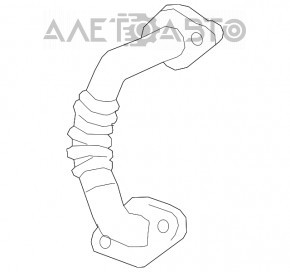 Трубка ЕГР короткая Lexus ES300h 13-18