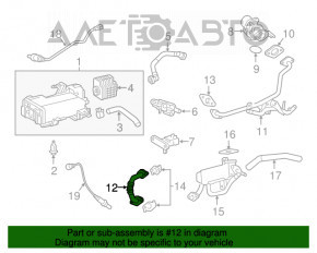 Tubul EGR scurt pentru Lexus ES300h 13-18