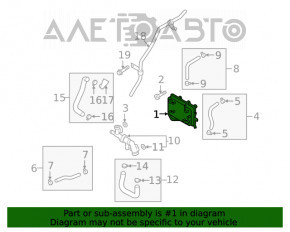 Radiator de ulei pentru cutia de viteze automată Hyundai Sonata 15-19 2.4 sub supapă, conducta îndoită.