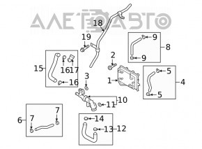 Radiator de ulei pentru cutia de viteze automată Hyundai Sonata 15-19 2.4 sub supapa nou OEM original