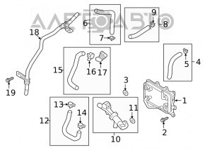 Radiator de ulei pentru cutia de viteze automată Hyundai Tucson 16-20 2.0 2.4