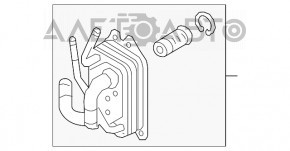 Radiator de ulei pentru cutia de viteze automată Hyundai Elantra AD 17-20, nou, original OEM