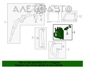 Radiator de ulei pentru cutia de viteze automată Hyundai Elantra AD 17-20, nou, original OEM