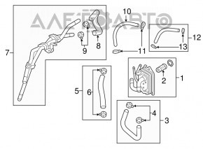 Radiator de ulei pentru cutia de viteze automată Hyundai Elantra AD 17-20, nou, original OEM