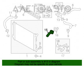 Corpul termostatului Kia Forte 4d 14-18 1.8 nou OEM original