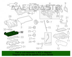 Supapa EGR pentru Toyota Highlander 11-13.