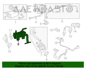 Valva de răcire a recirculării gazelor de eșapament (EGR) pentru Toyota Highlander 11-13.