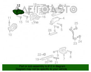 Suportul stâng al motorului pentru perna de aer pentru GMC Terrain 10-17 2.4 AWD