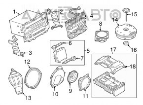 Magnetofon radio Nissan Pathfinder 13-20