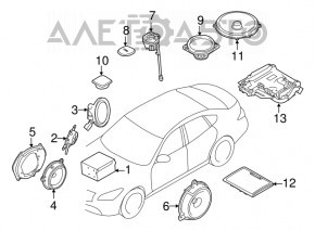 Radio-casetofon Infiniti JX35 QX60 13-