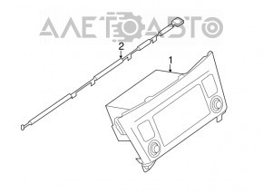 Monitor, display, navigație Nissan Rogue 14-16 SL SV, zgârieturi