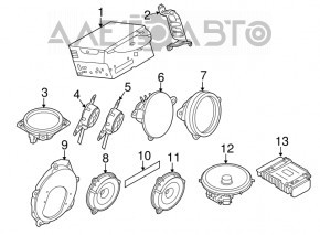 Radio Monitor Infiniti G25 G35 G37 4d 06-14