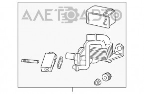 Radiatorul sistemului de răcire a bateriei Chevrolet Volt 11-15