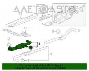 Tubul de admisie cu catalizator pentru Chevrolet Volt 11-15