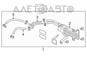 Tuburile de răcire a cutiei de viteze automată pentru Honda Accord 13-15, motorizare 3.5