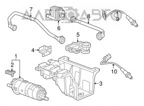 Ventilul absorbant de combustibil Chevrolet Volt 16-