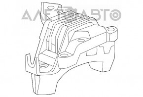 Подушка двигателя правая Chevrolet Volt 11-15