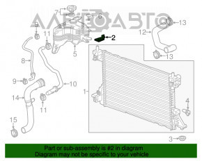 Suport radiator dreapta sus Chevrolet Volt 11-15