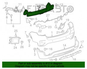 Amplificatorul pentru bara spate Buick Encore 13-19