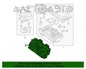 Корпус блока предохранителей подкапотный Chevrolet Volt 11-15 сломано крепление