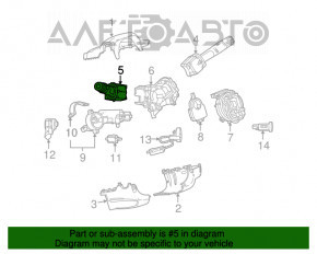 Comutatorul de sub volan stânga Chevrolet Equinox 10-17 fără PTF