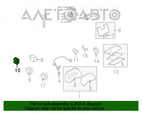 Butonul de dezactivare a unghiurilor moarte pentru Infiniti G25 G35 G37 4d 06-14