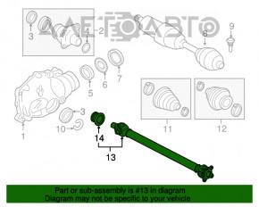 Arborele cardanic al cardanului frontal BMW X3 F25 11-17