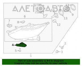 Suportul de prindere a bara de protectie fata stanga sub far Nissan Rogue Sport 17-19 nou original