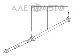 Arborele cardanic pentru BMW X1 F48 16-22 AWD