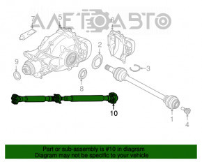 Arborele cardanic spate pentru BMW X3 G01 20-21 2.0T RWD