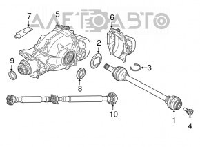 Arborele cardanic spate pentru BMW X3 G01 20-21 2.0T RWD