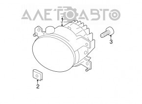 Противотуманная фара птф правая Infiniti QX50 19- OEM