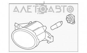 Противотуманная фара птф левая Nissan Sentra 13-19 новый TYC Тайвань