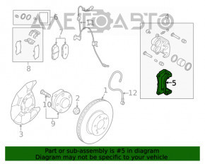 Suport dreapta față Subaru Forester 19- SK